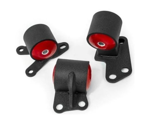 Picture of Innovative 92 - 95 Civic BD Series Black Steel Mounts 75A Bushings (Auto to Manual Hydro 2 Bolt)