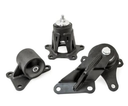 Picture of Innovative 98 - 02 Accord H - Series Black Steel Mounts 85A Bushings (Auto Chassis Auto Trans)