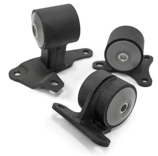 Picture of Innovative 90 - 93 Accord HF Series Black Steel Mounts 85A Bushings (Auto to Manual)