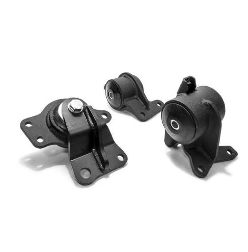 Picture of Innovative 05 - 08 Honda FITJAZZ L - Series Black Steel Mounts 95A Bushings (Manual Trans)