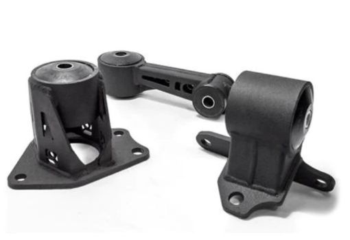 Picture of Innovative 09 - 13 Honda FITJAZZ L - Series Black Steel Mounts 95A Bushings