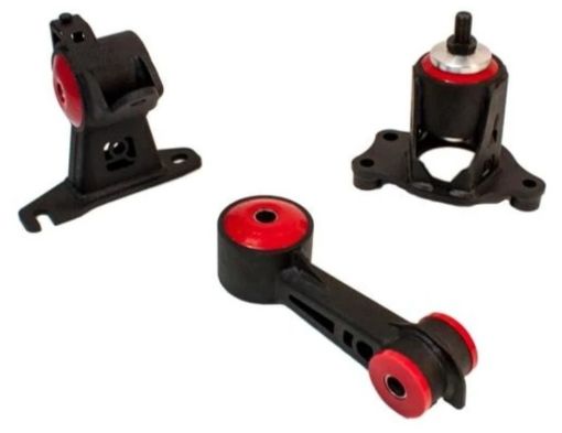 Picture of Innovative 11 - 15 Honda CR - Z L - Series Black Steel Mounts 95A Bushings