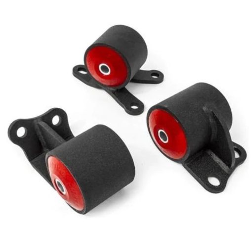 Picture of Innovative 92 - 95 Civic BD Series Black Steel Mounts 95A Bushings (Auto Chassis Auto Trans)