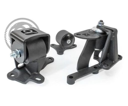 Picture of Innovative 88 - 91 Prelude H - Series Black Steel Mounts 95A Bushings