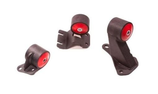Picture of Innovative 90 - 93 Integra B - Series Black Steel Mounts 95A Bushings (Auto to Manual Hydro)