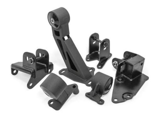 Picture of Innovative 96 - 00 Civic J - Series Black Steel Mounts 95A Bushings (EGDC Subframe)