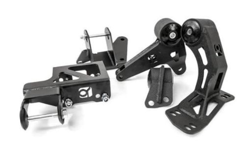 Picture of Innovative 94 - 01 Integra K - Series Black Steel Mounts 95A Bushings (Not K24 Trans)