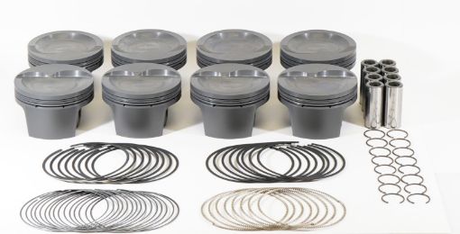 Picture of Mahle MS Piston Set SBF 445ci 4.125in Bore 3.25in Stroke 5.4in Rod .927 Pin - 16cc 8.8 CR Set of 8
