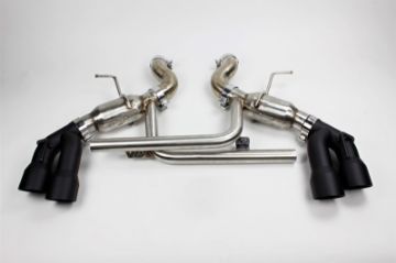 Picture of Mishimoto 2016 Chevrolet Camaro SS Quad - Tip Pro Axle - Back Exhaust w Black Tips