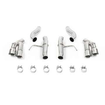 Picture of Mishimoto 2016 Chevrolet Camaro 2.0T Quad - Tip Race Axle - Back Exhaust w Polished Tips