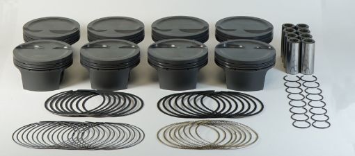Picture of Mahle MS Piston Set GM L92LS3 370ci 4.030in Bore 3.622in Stk 6.125in Rod .927 Pin - 12cc 9.2 CR