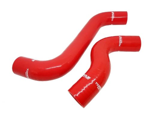Picture of Torque Solution 2015 Subaru WRX 2014 Forester XT Silicone Radiator Hose Kit - Red