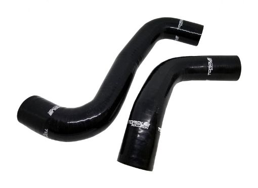 Picture of Torque Solution 08 - 14 Subaru WRX 08 - 18 STI 09 - 13 Forester XT Silicone Radiator Hose Kit - Black