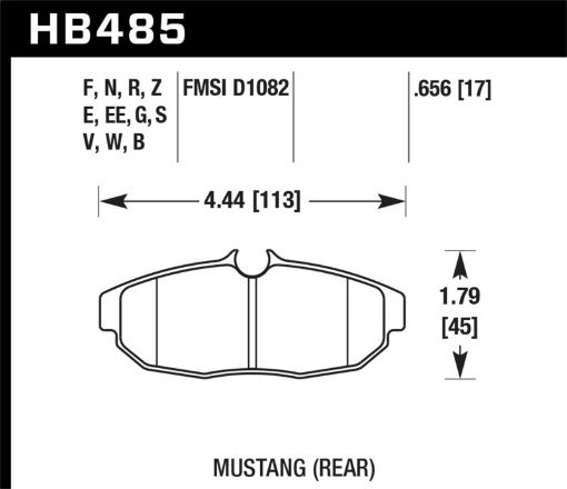 Picture of Hawk 05 - 14 Ford Mustang DTC - 50 Rear Brake Pads