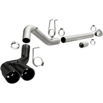 Picture of MagnaFlow 08 - 18 Ford F - 250F - 350F - 450 4.6L6.7 DPF - Back Black 4in Dual Single Rear Exit