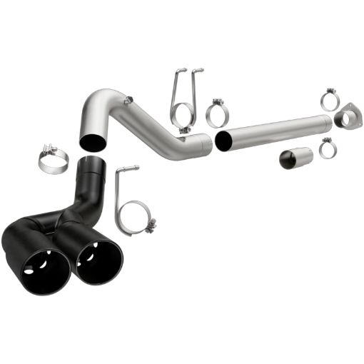 Picture of MagnaFlow 08 - 18 Ford F - 250F - 350F - 450 4.6L6.7 DPF - Back Black 4in Dual Single Rear Exit