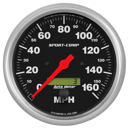 Picture of Autometer Sport - Comp 5 inch 160 MPH Electronic Speedometer Gauge wLCD Odometer