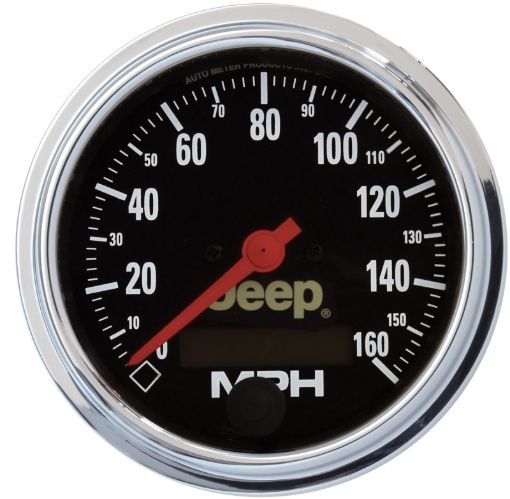 Picture of Autometer Jeep 3.375 In - Dash 0 - 160 MPH Electrical Speedometer Gauge - Programmable