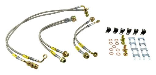 Picture of Goodridge 00 - 06 Chevrolet Tahoe (Rear Disc w Stabila Trak) Stainless Steel Brake Line Kit