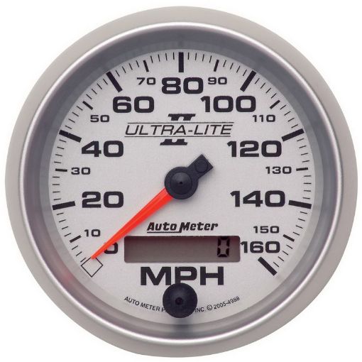Picture of Autometer Ultra - Lite II 3 - 38in 0 - 160MPH Electronic Programmable Speedometer