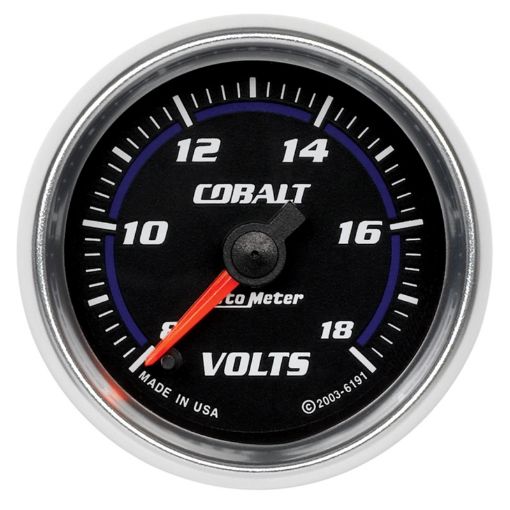 Picture of Autometer Cobalt 52mm 8 - 18 Voltmeter Electronic Gauge