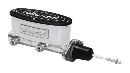 Picture of Wilwood High Volume Tandem Master Cylinder - 1516in Bore Ball Burnished - WPushrod