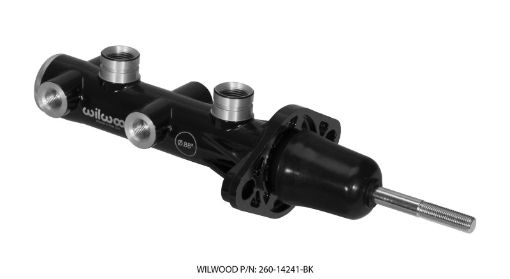 Picture of Wilwood Tandem Remote Master Cylinder - 78in Bore Black