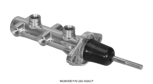 Picture of Wilwood Tandem Remote Master Cylinder - 1516in Bore Ball Burnished