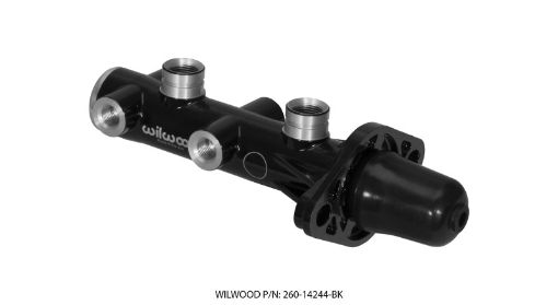 Picture of Wilwood Tandem Remote Master Cylinder - 1 18in Bore Black