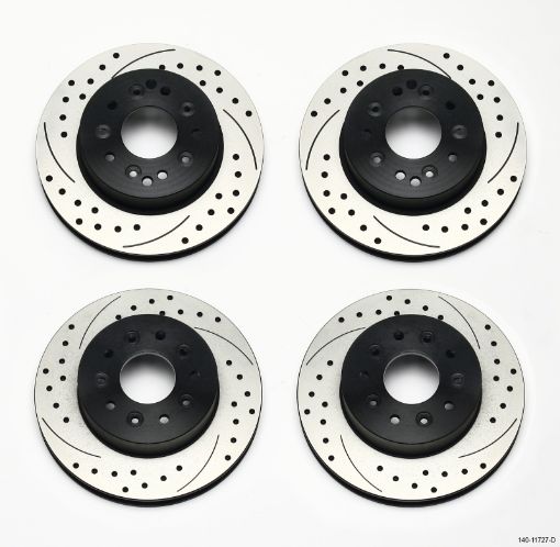 Picture of Wilwood Rotor Kit FrontRear - Drilled 65 - 82 Corvette C2C3 (1Pc Rotors)