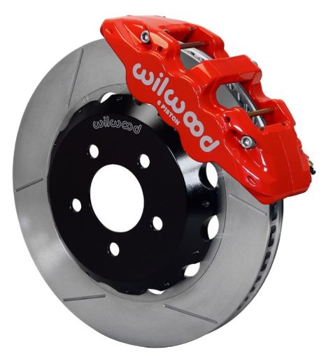 Picture of Wilwood AERO6 Front Hat Kit 14.00 Red 2016 - Up Camaro wLines