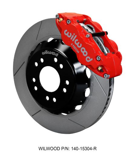 Picture of Wilwood Narrow Superlite 6R Front Hat Kit 14.00 Red 63 - 87 C10 w Wilwood Pro Spindles