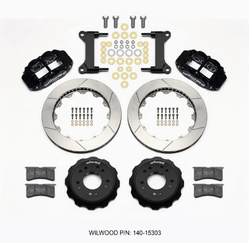 Picture of Wilwood Narrow Superlite 6R Front Hat Kit 13.06 63 - 87 C10 w Wilwood Pro Spindles