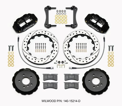 Picture of Wilwood Narrow Superlite 6R Front Hat Kit 12.88in Drilled 2014 - 2015 Mini Cooper wLines