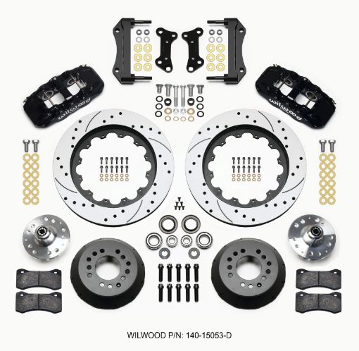 Picture of Wilwood AERO6 Front Hub Kit 15.00 Drilled 67 - 69 Camaro 64 - 72 Nova Chevelle