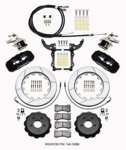 Picture of Wilwood AERO4 MC4 Rear Kit 14.00 2015 - Up Mustang wLines Cables