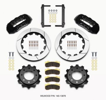 Picture of Wilwood TX6R Rear Kit 16.00in Black 1999 - 2010 GM H2 2500 4.63 Cntr