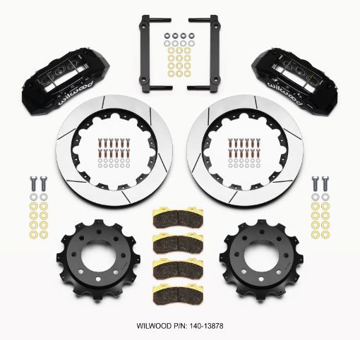 Picture of Wilwood TX6R Rear Kit 16.00in Black 1999 - 2010 GM H2 2500 4.63 Cntr