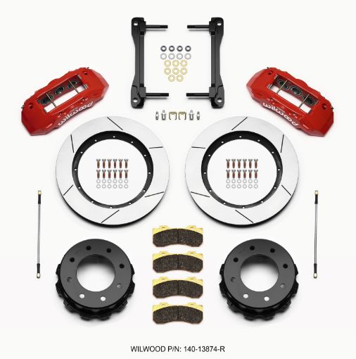 Picture of Wilwood TX6R Rear Kit 15.50in Red 2011 - 2015 GM TruckSUV 2500