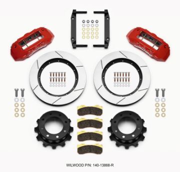 Picture of Wilwood TX6R Rear Kit 15.50in Red 2005 - 2012 Ford F250F350 4WD