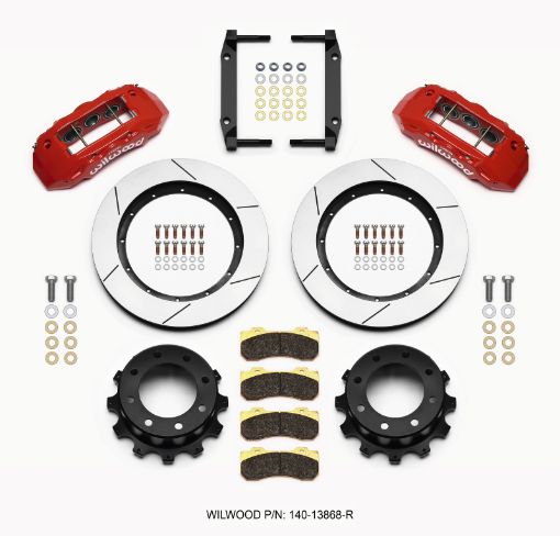 Picture of Wilwood TX6R Rear Kit 15.50in Red 2005 - 2012 Ford F250F350 4WD