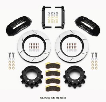 Picture of Wilwood TX6R Rear Kit 15.50in Black 2005 - 2012 Ford F250F350 4WD