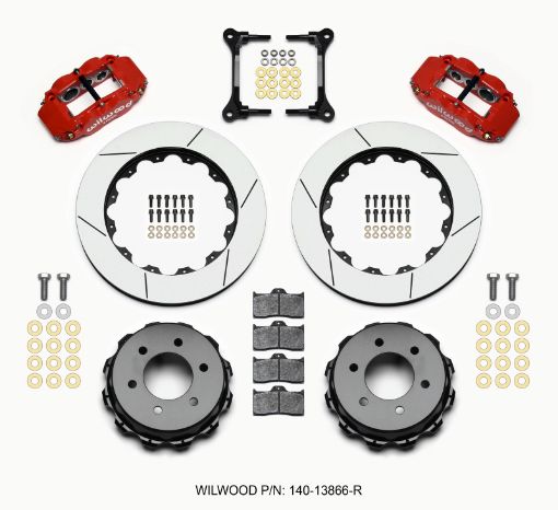 Picture of Wilwood Narrow Superlite 4R RearTruck Kit 14.25in Red 2012 - Up Ford F150 (6 lug)
