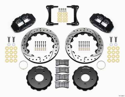 Picture of Wilwood Narrow Superlite 4R Front Hat Kit 12.88in Drill 2007 - Up Jeep Wrangler
