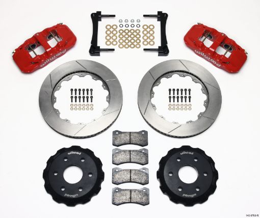 Picture of Wilwood AERO6 Front Truck Kit 14.25in Red 1999 - 2014 GM TruckSUV 1500