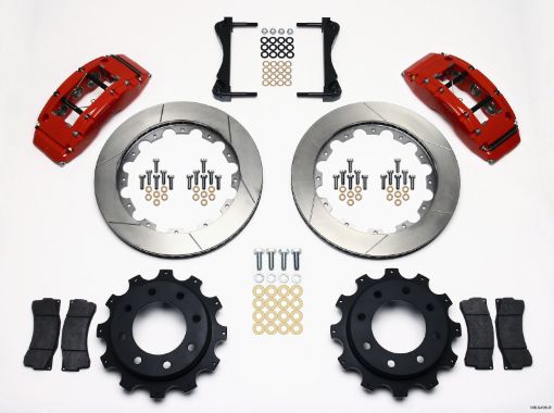 Picture of Wilwood TC6R Rear Kit 16.00in Red 1999 - 2010 GM Trk 2500 HD 4.84 Cntr