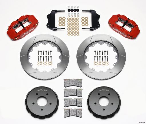 Picture of Wilwood Narrow Superlite 6R Front Hat Kit 14.00in Red 2004 - 2006 Pontiac GTO