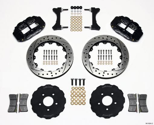 Picture of Wilwood Narrow Superlite 6R Front Hat Kit 13.06in Drilled Mitsubishi EVO VIII