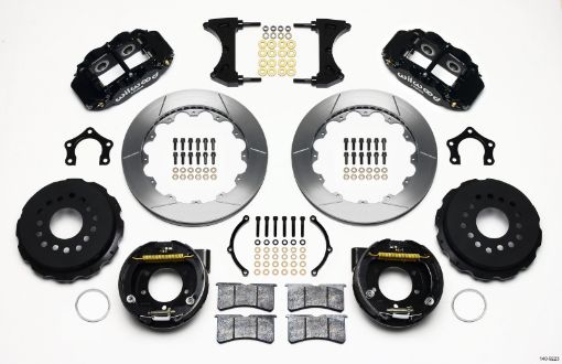 Picture of Wilwood Narrow Superlite 4R Rear P - Brk Kit 12.88in Ford 8.8 w2.5in Offset - 5 Lug