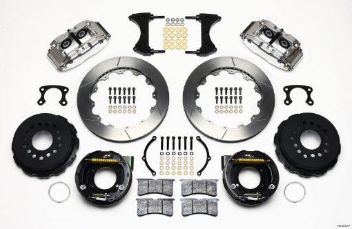 Picture of Wilwood Narrow Superlite 4R Rear P - Brk Kit 12.88in Polished Big Ford New Style 2.50in Offset